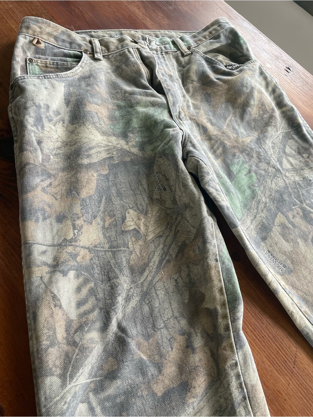 Vintage Distressed Wrangler Camouflage Pants